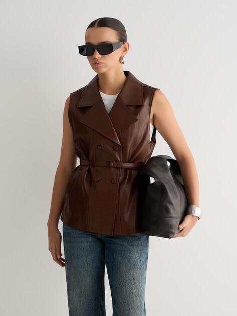 MAISON DAVID Vest (faux leather)