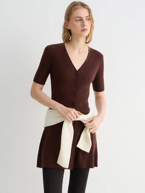 MAISON DAVID Shirt dress (natural wool)