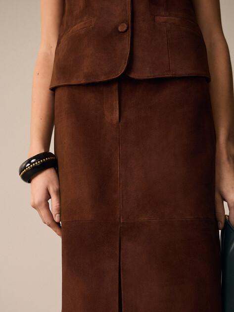 MAISON DAVID Midi (natural suede)