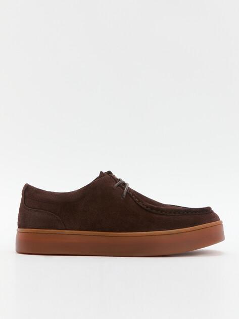 MAISON DAVID Low shoes (natural suede/natural rubber sole)