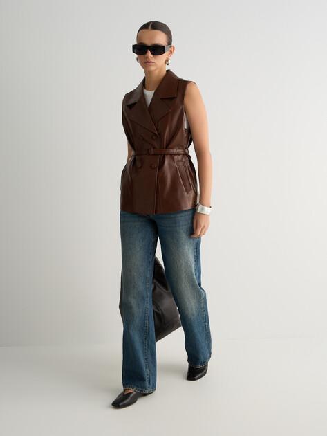 MAISON DAVID Vest (faux leather)