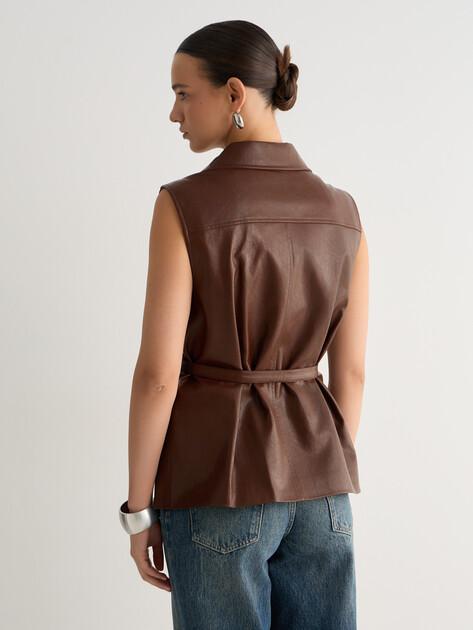 MAISON DAVID Vest (faux leather)