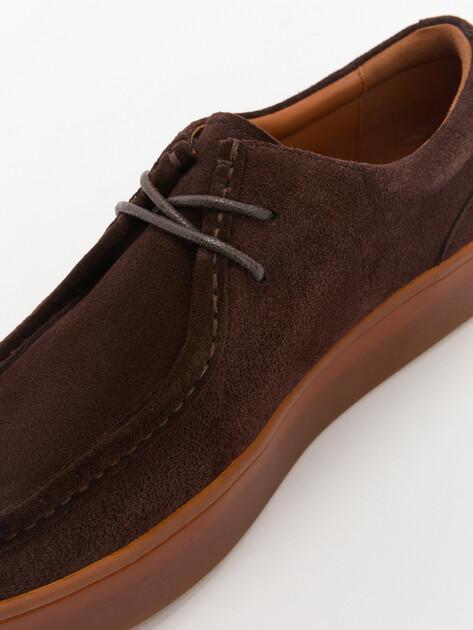 MAISON DAVID Low shoes (natural suede/natural rubber sole)