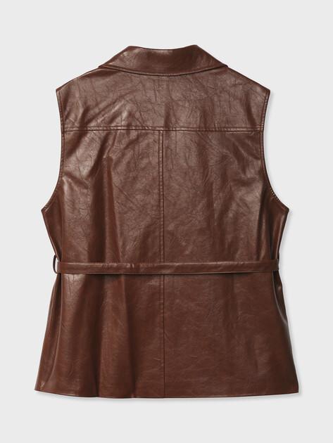 MAISON DAVID Vest (faux leather)