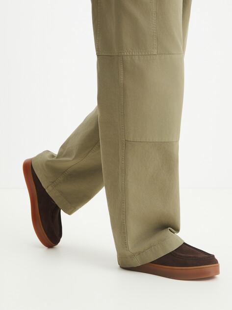 MAISON DAVID Low shoes (natural suede/natural rubber sole)