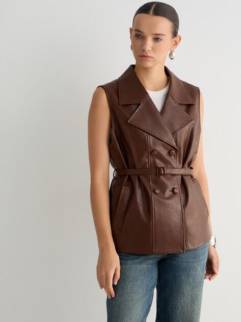 MAISON DAVID Vest (faux leather)