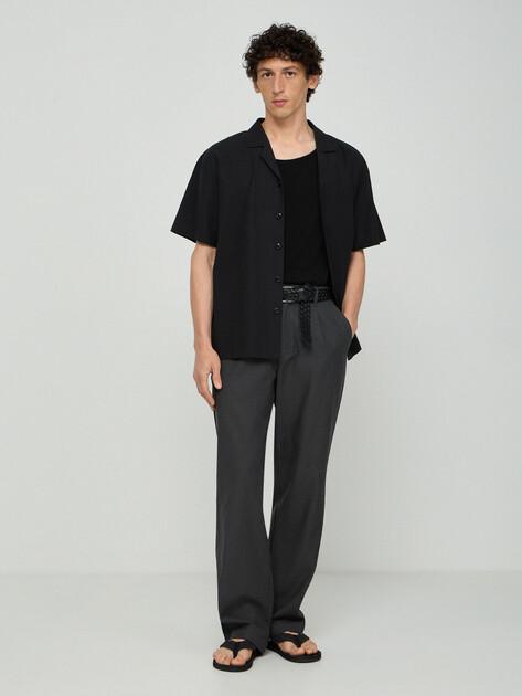 MAISON DAVID Wide-leg trousers (lyocell/cotton)