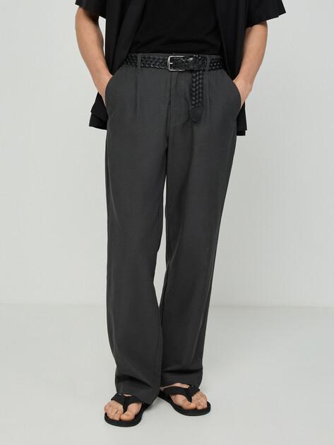 MAISON DAVID Wide-leg trousers (lyocell/cotton)