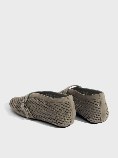 TENDANCE Mary Jane ballet flats (natural suede)