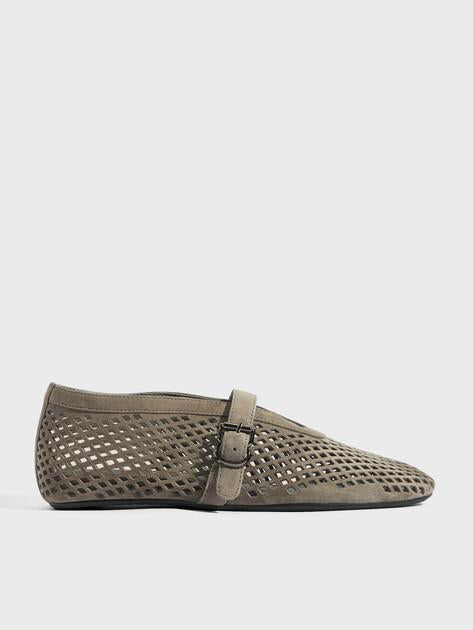 TENDANCE Mary Jane ballet flats (natural suede)