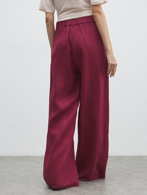 MAISON DAVID Wide-leg trousers (linen)
