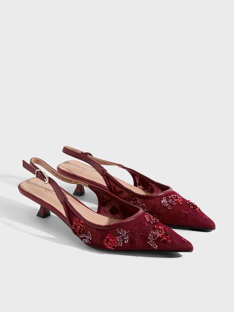 TENDANCE Slingbacks (textile/genuine leather)