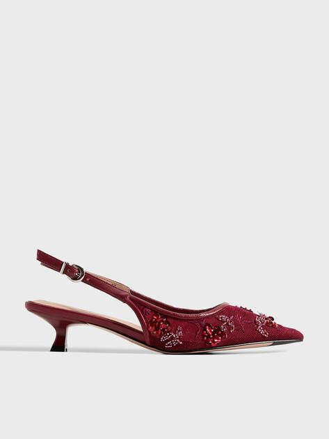 TENDANCE Slingbacks (textile/genuine leather)