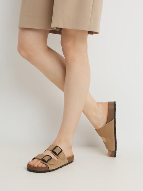 BIO GREEN Flip-flops (natural suede)
