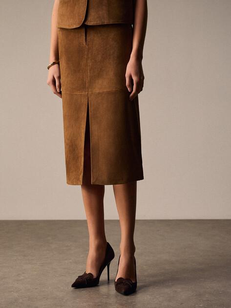 MAISON DAVID Midi (natural suede)