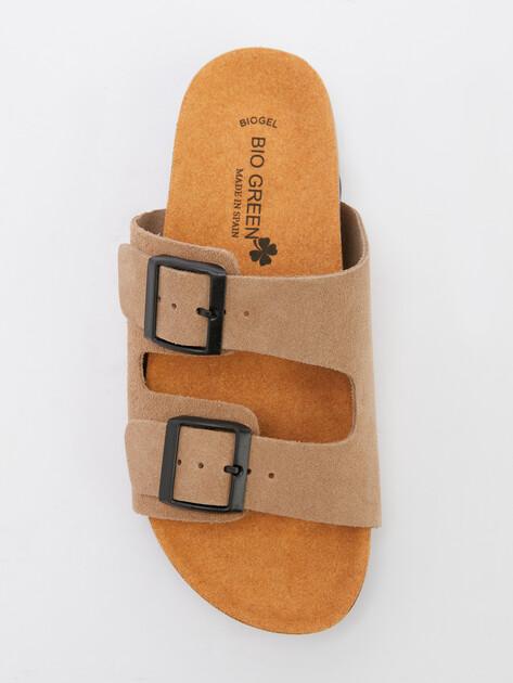 BIO GREEN Flip-flops (natural suede)