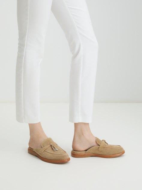 TENDANCE Mules (genuine suede/genuine leather sole)