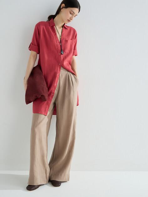 MAISON DAVID Palazzo pants (linen)