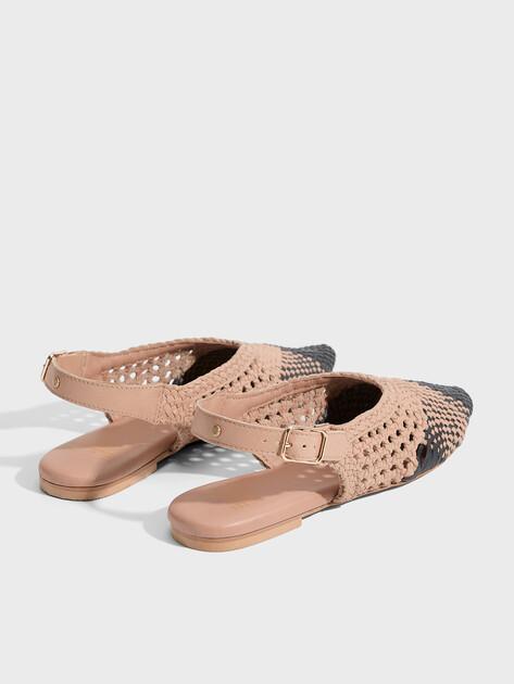 BRONX Amme-line Slingback Ballet Flats (Genuine Leather)