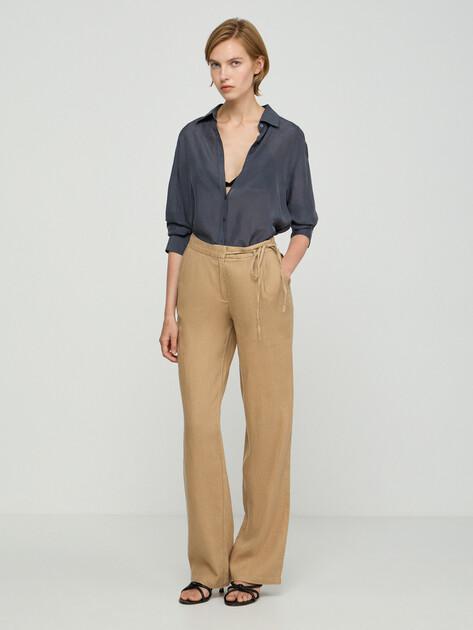 MAISON DAVID Wide-leg trousers (linen)