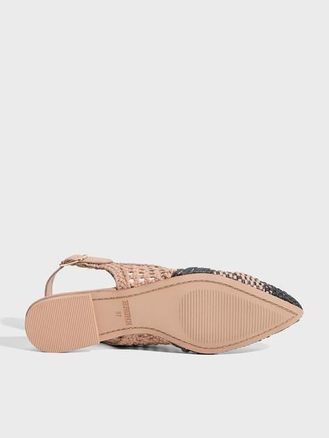 BRONX Amme-line Slingback Ballet Flats (Genuine Leather)
