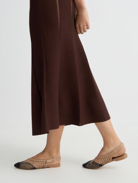 BRONX Amme-line Slingback Ballet Flats (Genuine Leather)