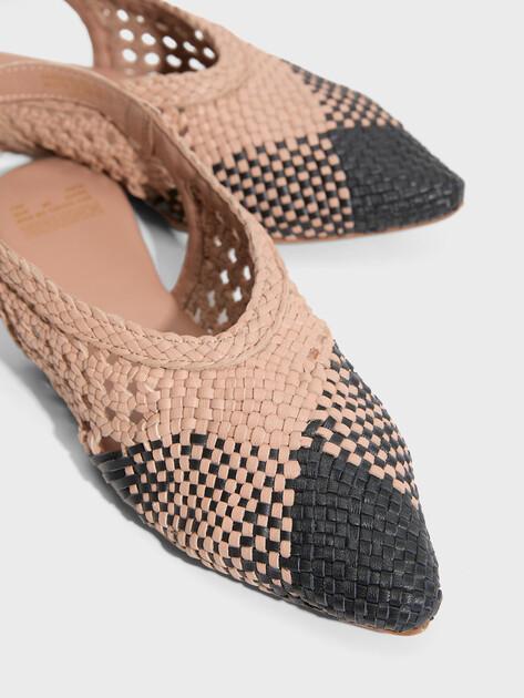 BRONX Amme-line Slingback Ballet Flats (Genuine Leather)