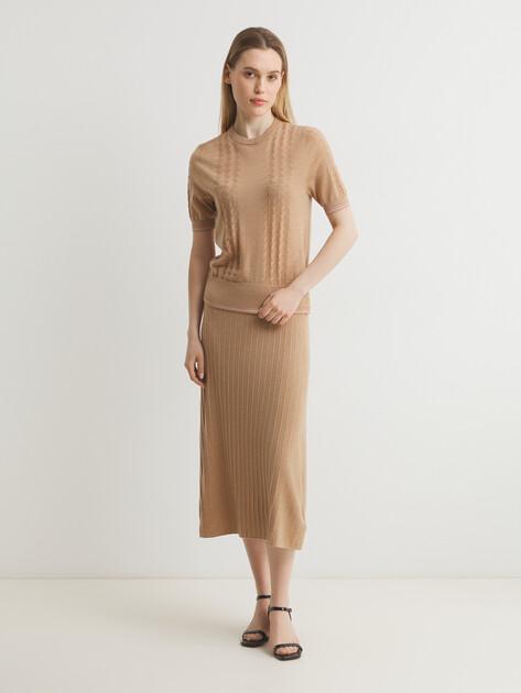 MAISON DAVID With a skirt (natural wool)