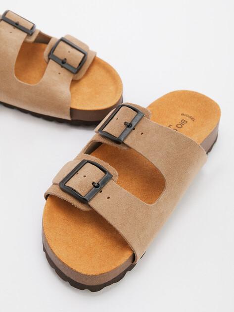 BIO GREEN Flip-flops (natural suede)