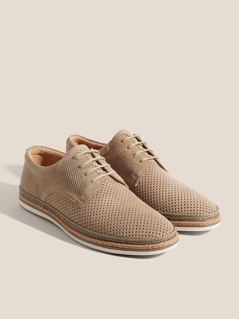 TENDANCE Derby (natural suede/textile)