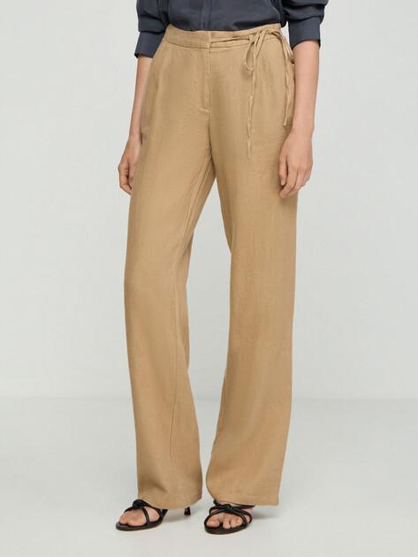 MAISON DAVID Wide-leg trousers (linen)
