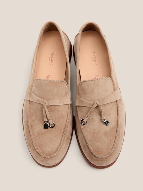 TENDANCE Loafers (natural suede/natural rubber sole)