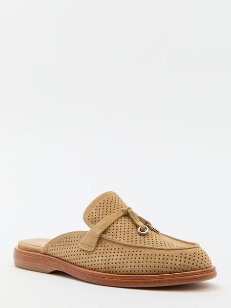 TENDANCE Mules (genuine suede/genuine leather sole)