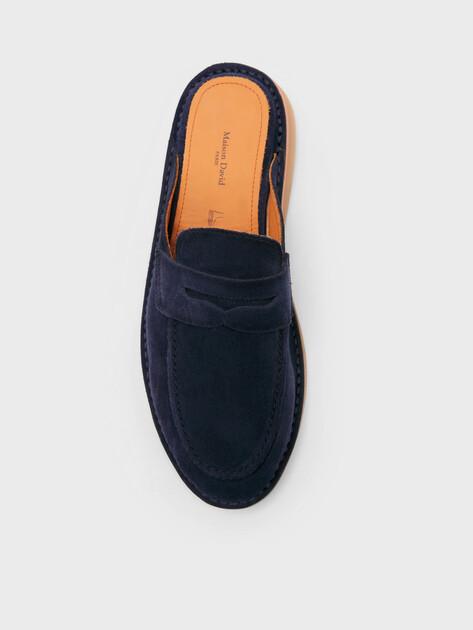 MAISON DAVID Mules (natural suede/natural rubber sole)