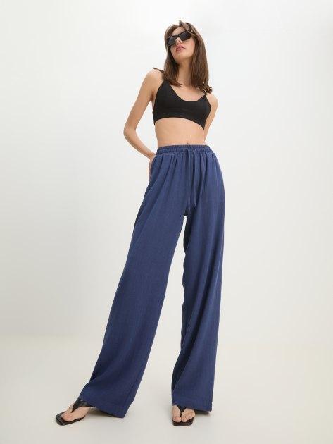 MAISON DAVID Palazzo trousers (viscose/linen)