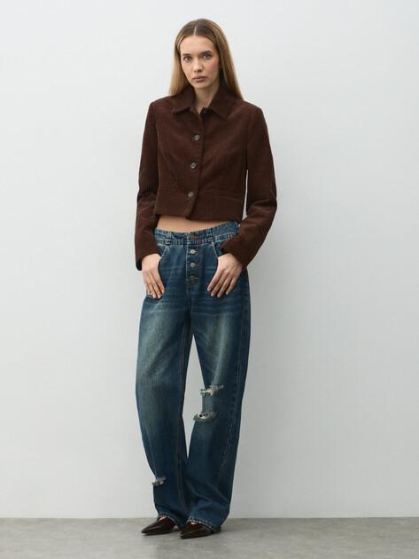 MAISON DAVID Straight-leg jeans (cotton)