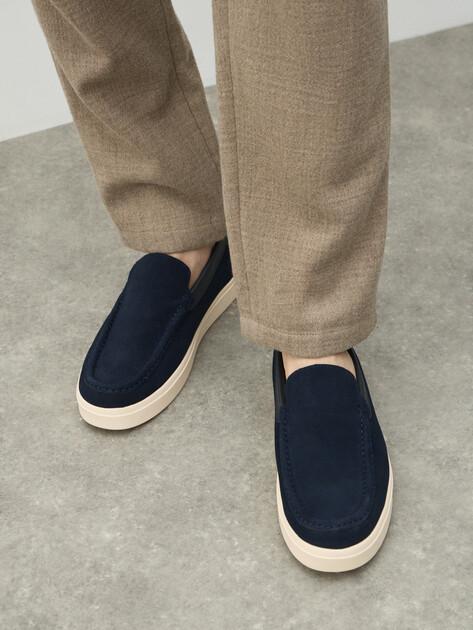 TENDANCE Loafers (genuine suede/genuine leather)