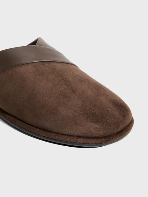 TENDANCE Flip-flops (natural suede/natural rubber sole)