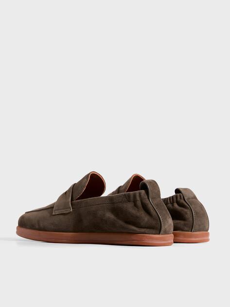 MAISON DAVID Loafers (natural suede/natural rubber sole)