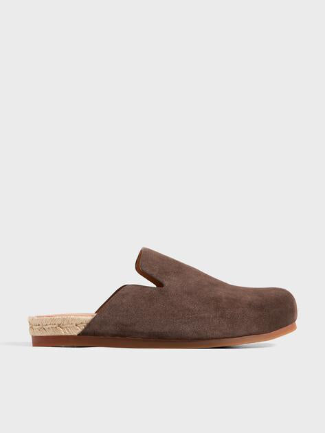 MAISON DAVID Flip-flops (natural suede/natural rubber sole)