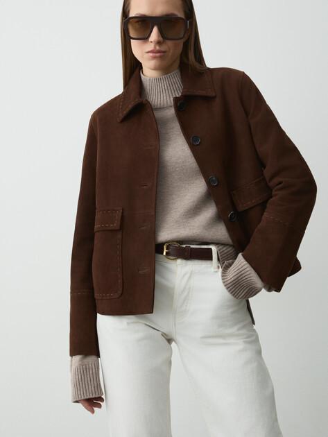 MAISON DAVID Jacket (genuine suede)