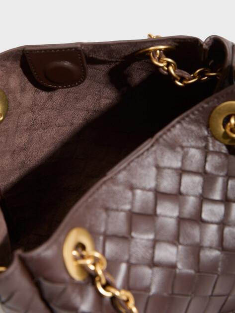 MAISON DAVID Bag (genuine leather/hand-woven)