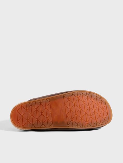 MAISON DAVID Flip-flops (natural suede/natural rubber sole)