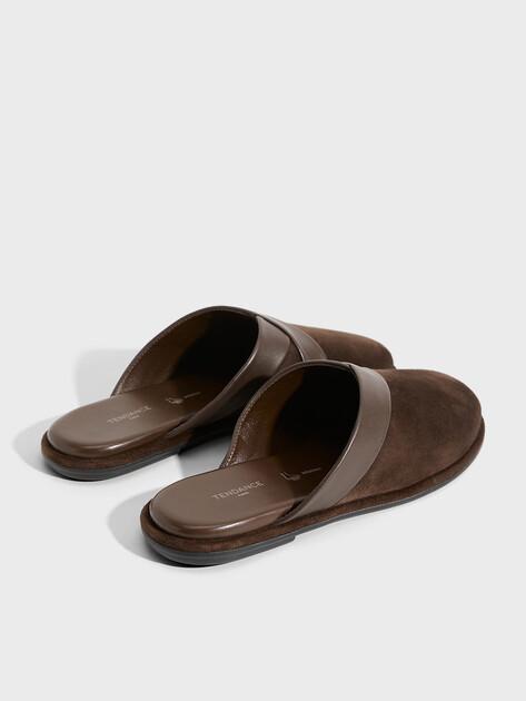 TENDANCE Flip-flops (natural suede/natural rubber sole)