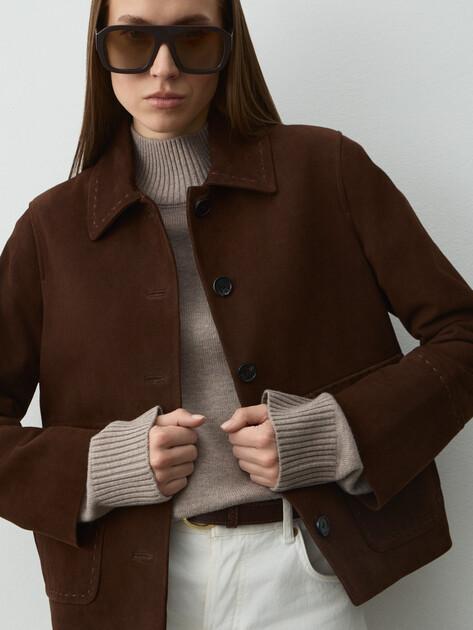 MAISON DAVID Jacket (genuine suede)