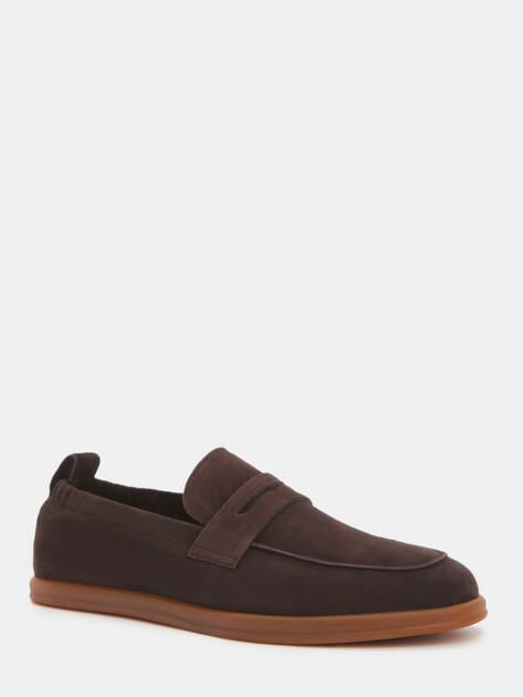 MAISON DAVID Loafers (natural suede/natural rubber sole)