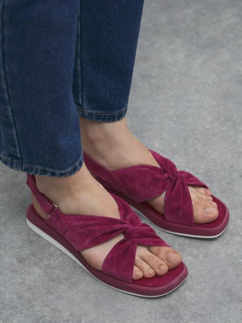TENDANCE Sandals (natural suede)