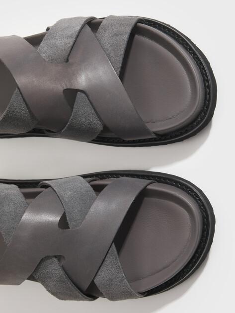 TENDANCE Sandals (genuine suede/genuine leather)