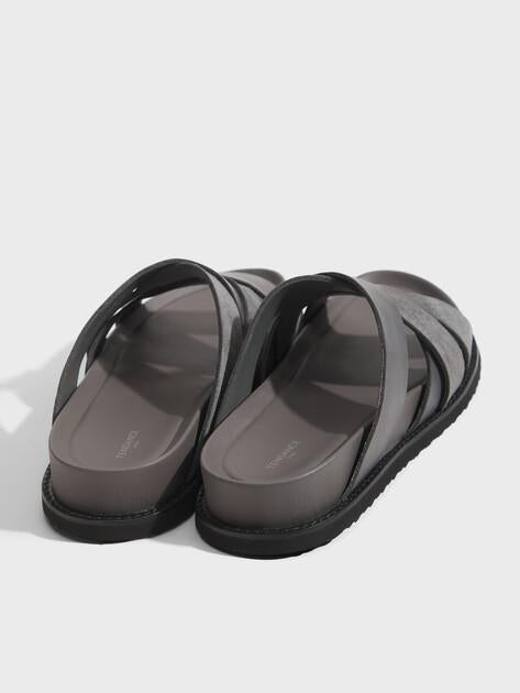 TENDANCE Slippers (genuine suede/genuine leather)