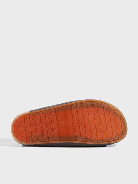 MAISON DAVID Flip-flops (natural suede/natural rubber sole)
